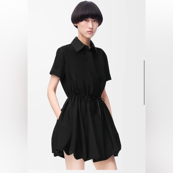 Loewe Black Collared Mini Dress - Picture 3 of 4